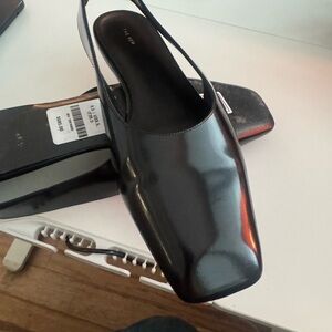 The Row leather mules size 39,5 running small so I will think 39/9